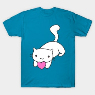 Cute Cat With Heart T-Shirt